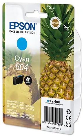 EPSON T10G2 originální cartridge 604 modrá / pro WorkForce WF-2910 & WorkForce WF-2910DWF / 2.4 ml