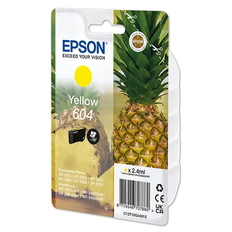 EPSON T10G4 originální cartridge 604 žlutá / pro WorkForce WF-2910 & WorkForce WF-2910DWF / 2.4 ml