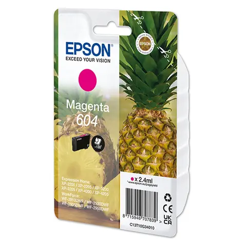 EPSON T10G3 originální cartridge 604 fialová / pro WorkForce WF-2910 & WorkForce WF-2910DWF / 2.4 ml