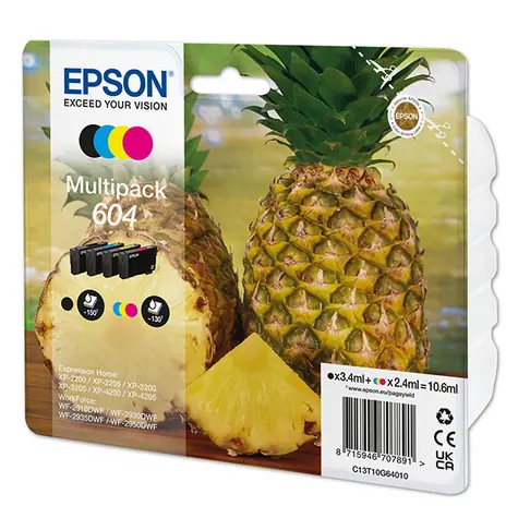 EPSON T10G6 originální cartridge 604 Multipack / pro WorkForce WF-2910 & WorkForce WF-2910DWF / 3.4ml & 3x 2.4ml
