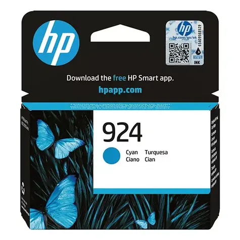 HP 4K0U3N originální cartridge 924 modrá / OfficeJet Pro 8122e
