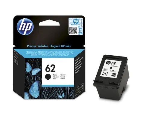 HP C2P04A originální cartridge 62 černá  