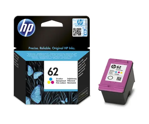 HP C2P06A originální cartridge 62 tříbarevná 