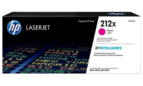 HP 212X originální toner purpurová / Enterprise Flow MFP M 578 C & M 554 & 554 DN / 10.000 stran 