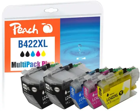 Peach LC-422XL alternativní cartridge MultiPack Plus / pro Brother MFCJ 5340 DW / 3x 1.500 & 2x 3.000 stran