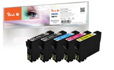 Peach 604XL alternativní cartridge E604 MultiPack Plus / pro Expression Home XP-2200 & XP-2205 / 2x 500 & 3x 350 stran
