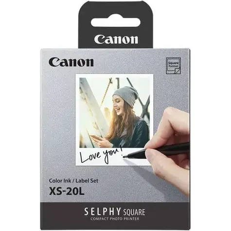 Canon XS-20L bílá / Samolepicí fotopapír do termosublimační tiskárny / 20 listů
