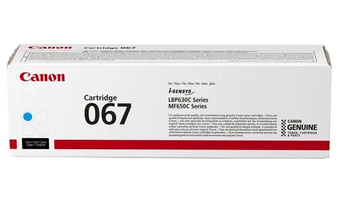 Canon originální toner CRG 067 modrá / pro LBP631Cw & LBP633Cdw & MF651Cw & MF655Cdw & MF657Cdw / 1 250 stran