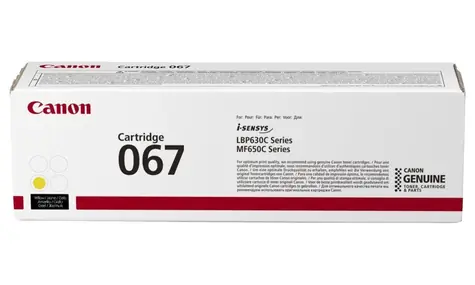 Canon originální toner CRG 067 žlutá / pro LBP631Cw & LBP633Cdw & MF651Cw & MF655Cdw & MF657Cdw / 1 250 stran