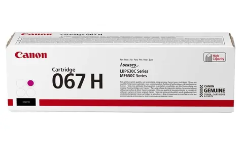 Canon originální toner CRG 067H fialová / pro LBP631Cw & LBP633Cdw & MF651Cw & MF655Cdw & MF657Cdw / 2 350 stran