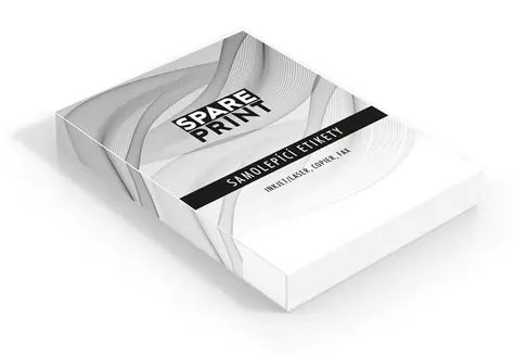 SPARE PRINT Premium Samolepicí etiketa 100 listů A4 210 x 148.5mm bílá / 1 etiketa - 210 x 148,5mm