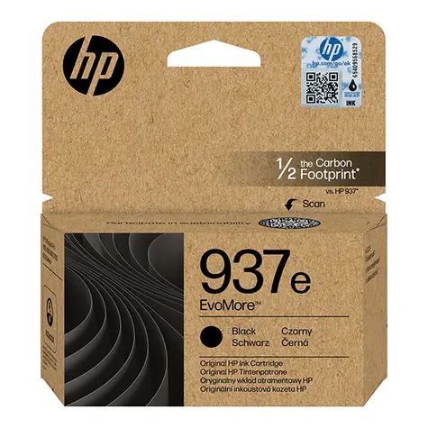HP 937e EvoMore originální toner černá / 2500 stran