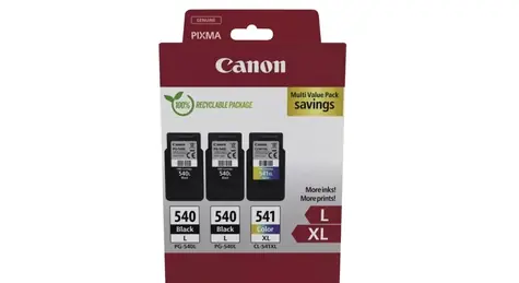 Canon PG-540L + PG-540L + CL-541XL originální cartridge Multi-Pack / 2x11 + 15ml