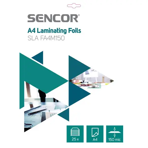 SENCOR SLA FA4M150 Laminovací fólie A4/150mic (25ks)