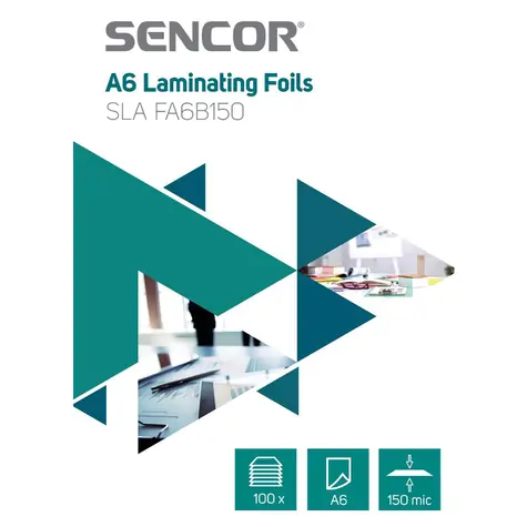 SENCOR SLA FA6B150 Laminovací fólie A6/150mic (100ks)