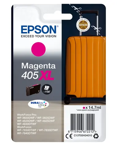 Epson DURABrite Ultra 405XL purpurová / Inkoustová náplň / 14.7 ml 