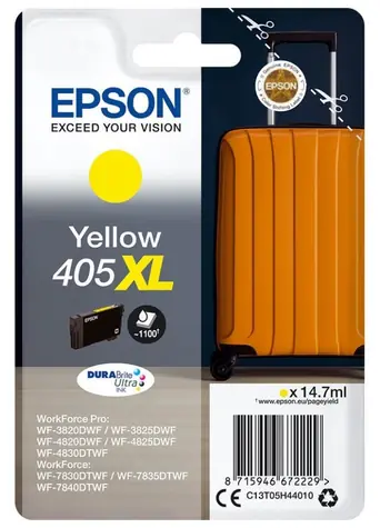 Epson DURABrite Ultra 405XL žlutá / Inkoustová náplň / 14.7 ml