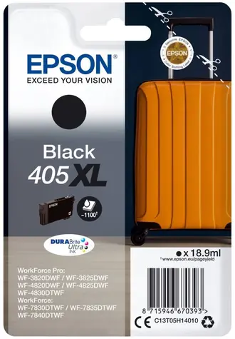 Epson DURABrite Ultra 405XL černá / Inkoustová náplň / 18.9 ml