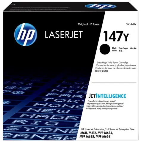 HP 147Y originální toner černá / pro HP LaserJet Enterprise M611 &  M612 / 42.000 stran