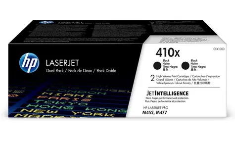 HP 410X originální toner dvojpack černá / pro HP LaserJet Pro M377 & M452 & M477 / 6.500 stran
