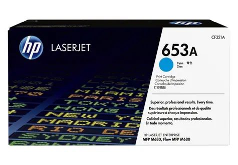 HP 653A originální toner modrá / pro HP Color LaserJet Enterprise M680dn & M680f / 16.500 stran