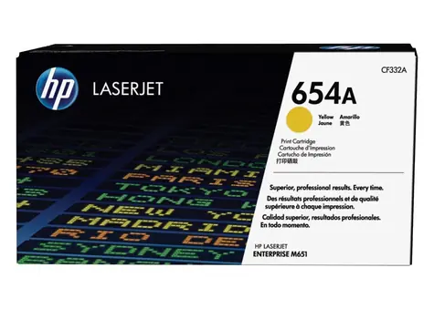 HP 654A originální toner žlutá / pro HP Color LaserJet Enterprise M651dn & M651n / 15.000 stran