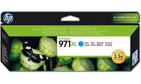 HP 971XL (CN626AE) originální inkoustová náplň modrá / pro HP Officejet Pro X451dw & X476dw & X551dw / 86.5ml