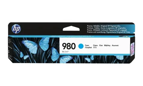 HP 980 (D8J07A) originální inkoustová náplň modrá / pro HP Officejet Enterprise X555dn & X555xh & X585dn / 6.600 stran
