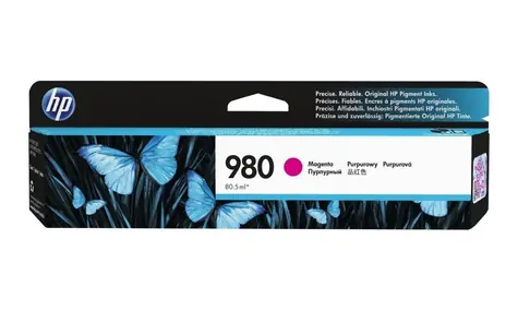 HP 980 (D8J08A) originální inkoustová náplň fialová / pro HP Officejet Enterprise X555dn & X555xh & X585dn / 6.600 stran