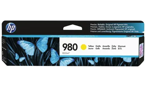 HP 980 (D8J09A) originální inkoustová náplň žlutá / pro HP Officejet Enterprise X555dn & X555xh & X585dn / 6.600 stran