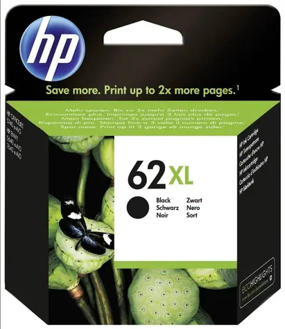 HP 62XL (C2P05AE) inkoustová kazeta černá / pro HP ENVY 5540 & 5640 & 5646 & 7640 & OfficeJet 200 & 250 / 12 ml