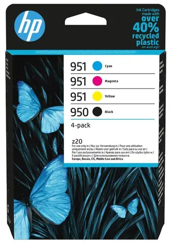 HP 950 + HP 951 inkoustová kazeta 4-pack / pro HP Officejet Pro 251dw & Officejet Pro 276dw / 1x 1000+3x 700 stran