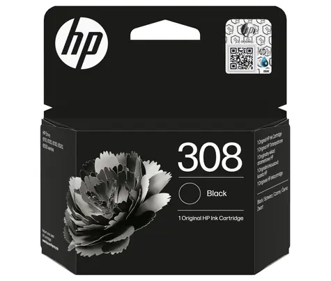HP 308 inkoustová kazeta černá / pro HP Envy 6110e & Envy 6120e & Envy 6122e / 160 stran