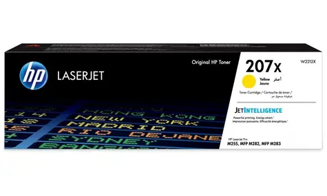 HP 207X originální toner žlutá / pro LaserJet Pro M283fdw / 2.450 stran