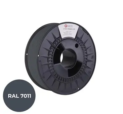 C-TECH PREMIUM LINE Filament PETG ocelová šedá | RAL7011 | 1.75mm | 1kg