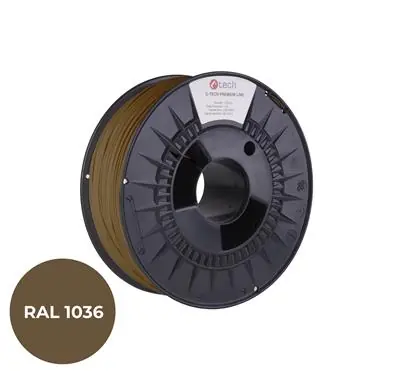 C-TECH PREMIUM LINE Filament PETG perleťová zlatá | RAL1036 | 1.75mm | 1kg