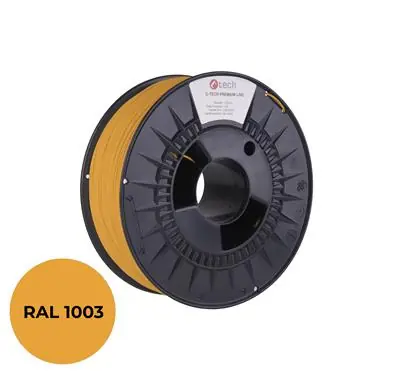 C-TECH PREMIUM LINE Filament PETG signální žlutá | RAL1003 | 1.75mm | 1kg
