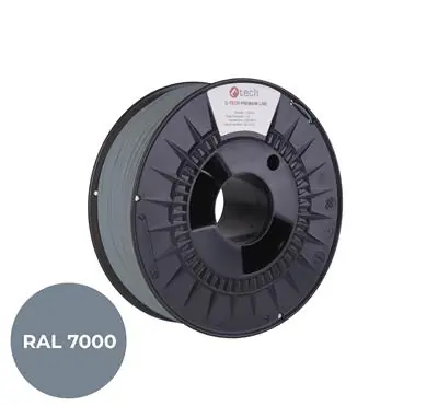 C-TECH PREMIUM LINE Filament PETG veverčí šedá | RAL7000 | 1.75mm | 1kg