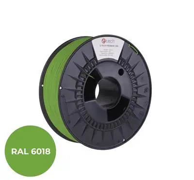 C-TECH PREMIUM LINE Filament PETG zelenožlutá | RAL6018 | 1.75mm | 1kg
