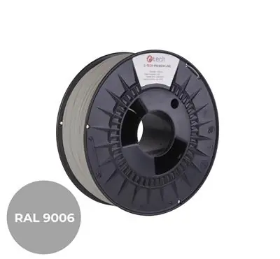 C-TECH PREMIUM LINE Filament PLA bílý hliník | RAL9006 | 1.75mm | 1kg