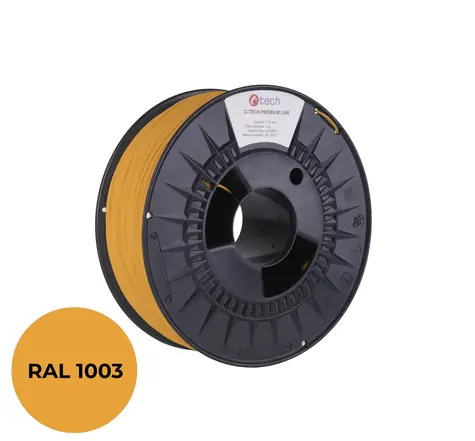C-TECH PREMIUM LINE Filament PLA signální žlutá | RAL1003 | 1.75mm | 1kg