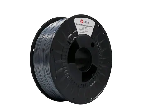 C-TECH PREMIUM LINE Filament Silk PLA čedičová šedá | RAL7012 | 1.75mm | 1kg