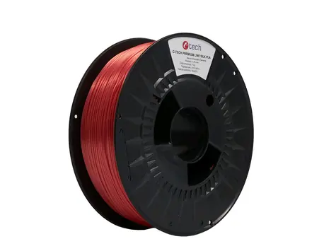 C-TECH PREMIUM LINE Filament Silk PLA orientální červená | RAL3031 | 1.75mm | 1kg