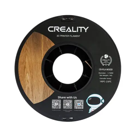 Creality Wood Filament CR-PLA bílá borovice / struna pro 3D tiskárnu / PLA / 1.75mm / 1kg