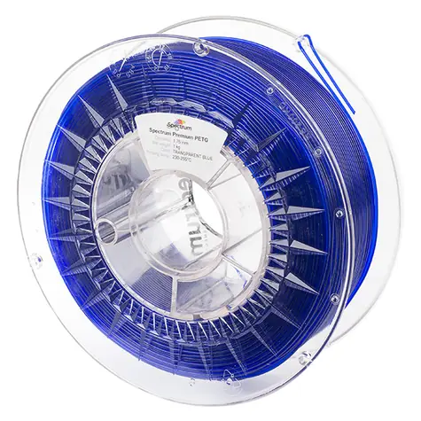 Spectrum 80052 3D filament Premium PET-G transparent blue | 1.75mm | 1000g