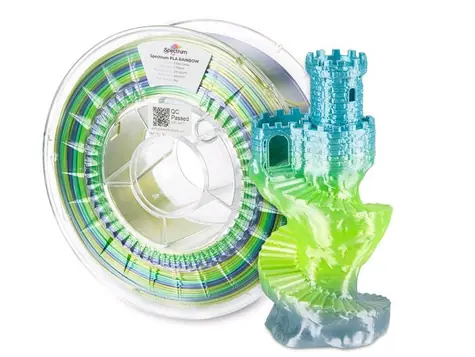 Spectrum 81019 3D filament PLA Silk Rainbow frost gloss | 1.75mm | 1000g