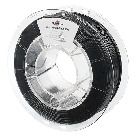 Spectrum 80262 3D filament S-Flex 90A deep black | 1.75mm | 250g