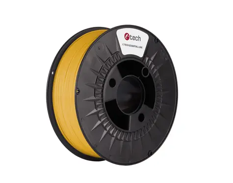 C-TECH ESSENTIAL LINE Filament PLA žlutá | 1.75mm | 1kg