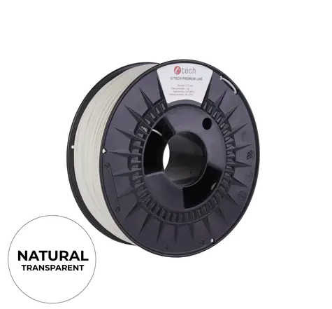 C-TECH PREMIUM LINE Filament TPU 90A flexibilní natural | 1.75mm | 1kg