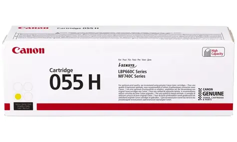 Canon originální toner CRG-055HY žlutá / pro i-SENSYS MF742Cdw & MF744Cdw & MF746Cx / 5.900 stran